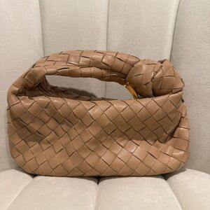 Bottega Veneta Tan Mini Jodie with Padded Knot Handle